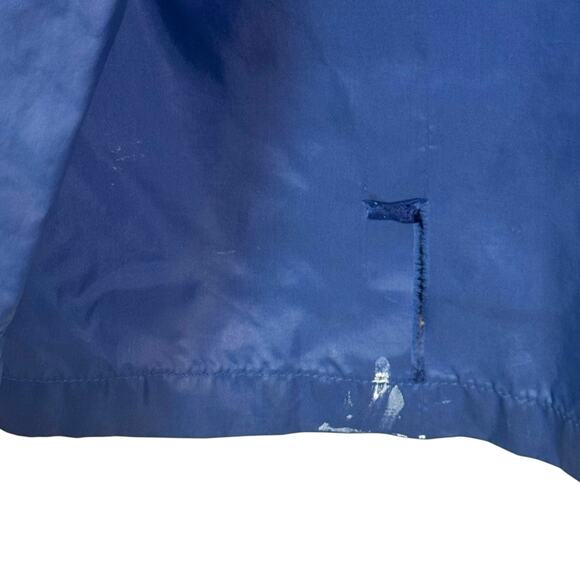 Vtg 1970's L.L. Bean Navy Blue Windbreaker Button Up Long Sleeve Shirt - Picture 5 of 8